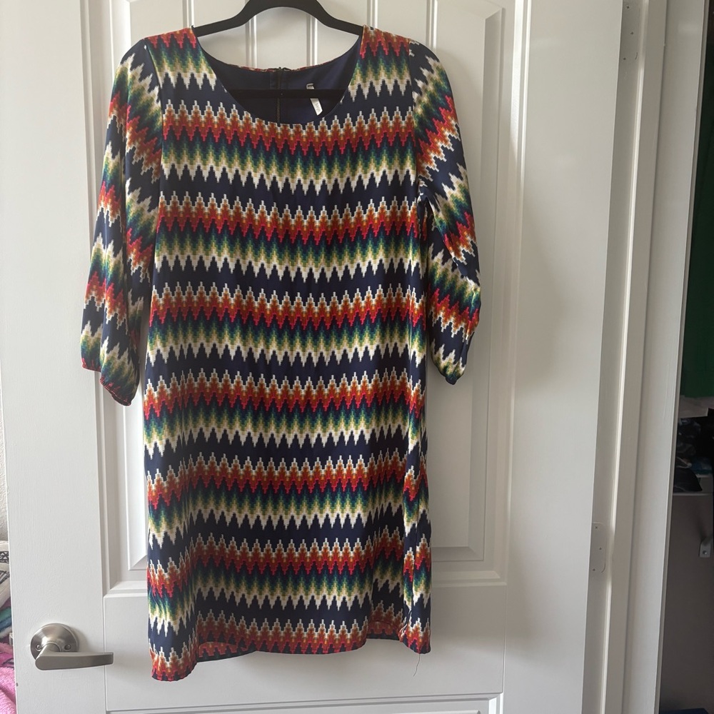 Sage Medium Multi-Color Dress